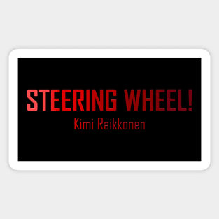 Formula 1 meme - Kimi  quote steering wheel (red) | Racing car Sticker